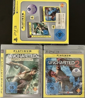 Platinum Pack: Uncharted 2 Among Thieves + Drakes Fortune PS3 - NEW